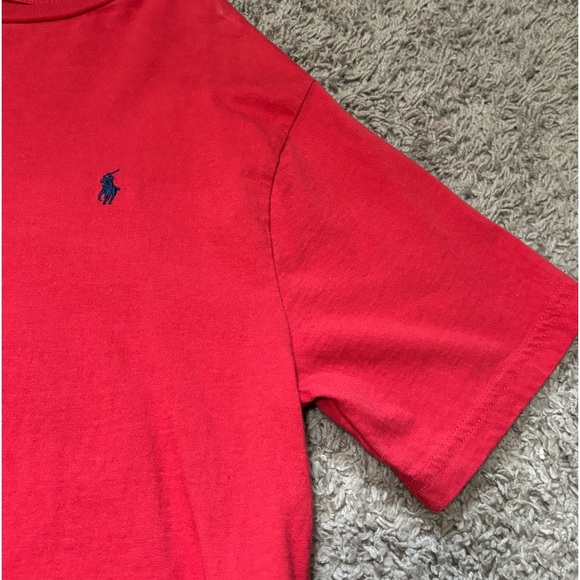 Red polo crew neck t shirt - Picture 2 of 13